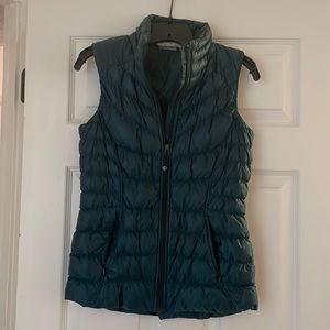 Athleta Hunter Green Down Vest